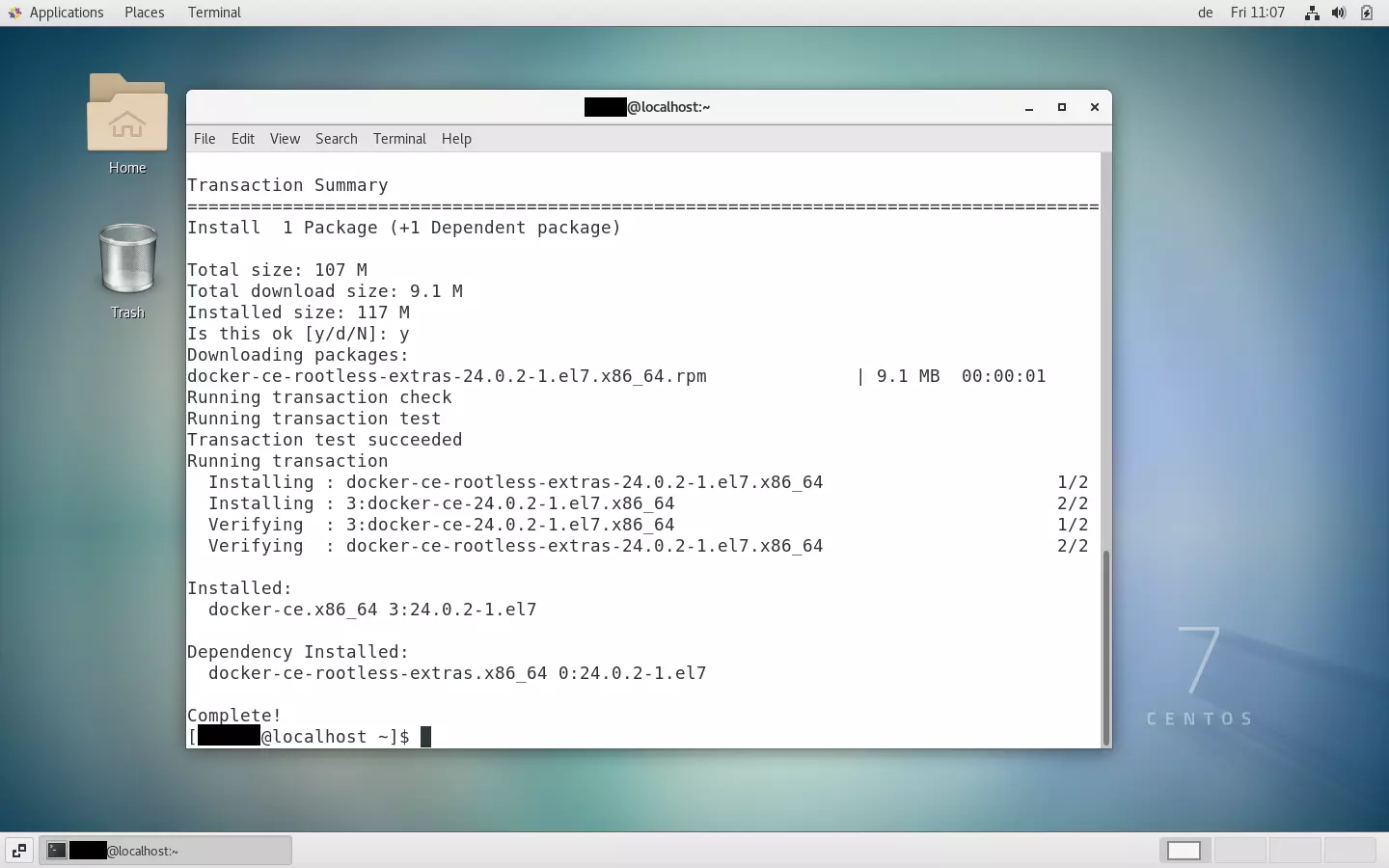 Vérifier l’installation manuelle de Docker sur CentOS Vérifier l’installation manuelle de Docker sur CentOS