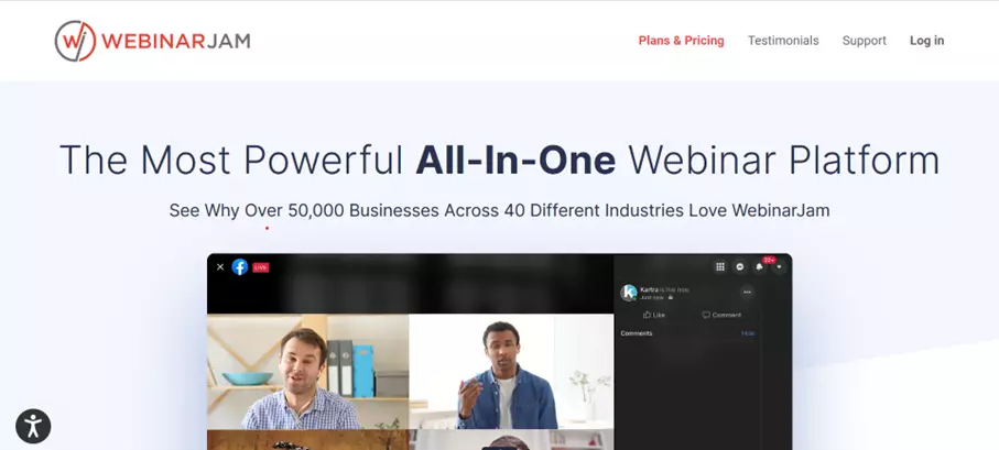 Site Internet de WebinarJam Site Internet de WebinarJam