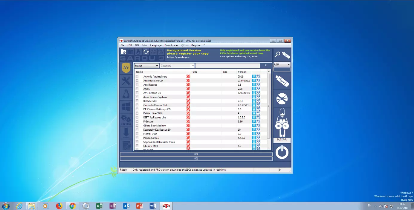 Image: Interface utilisateur de Sardu