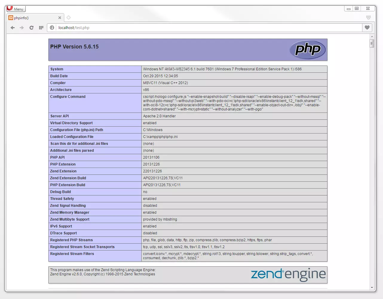 La fonction PHP phpinfo() La fonction PHP phpinfo()