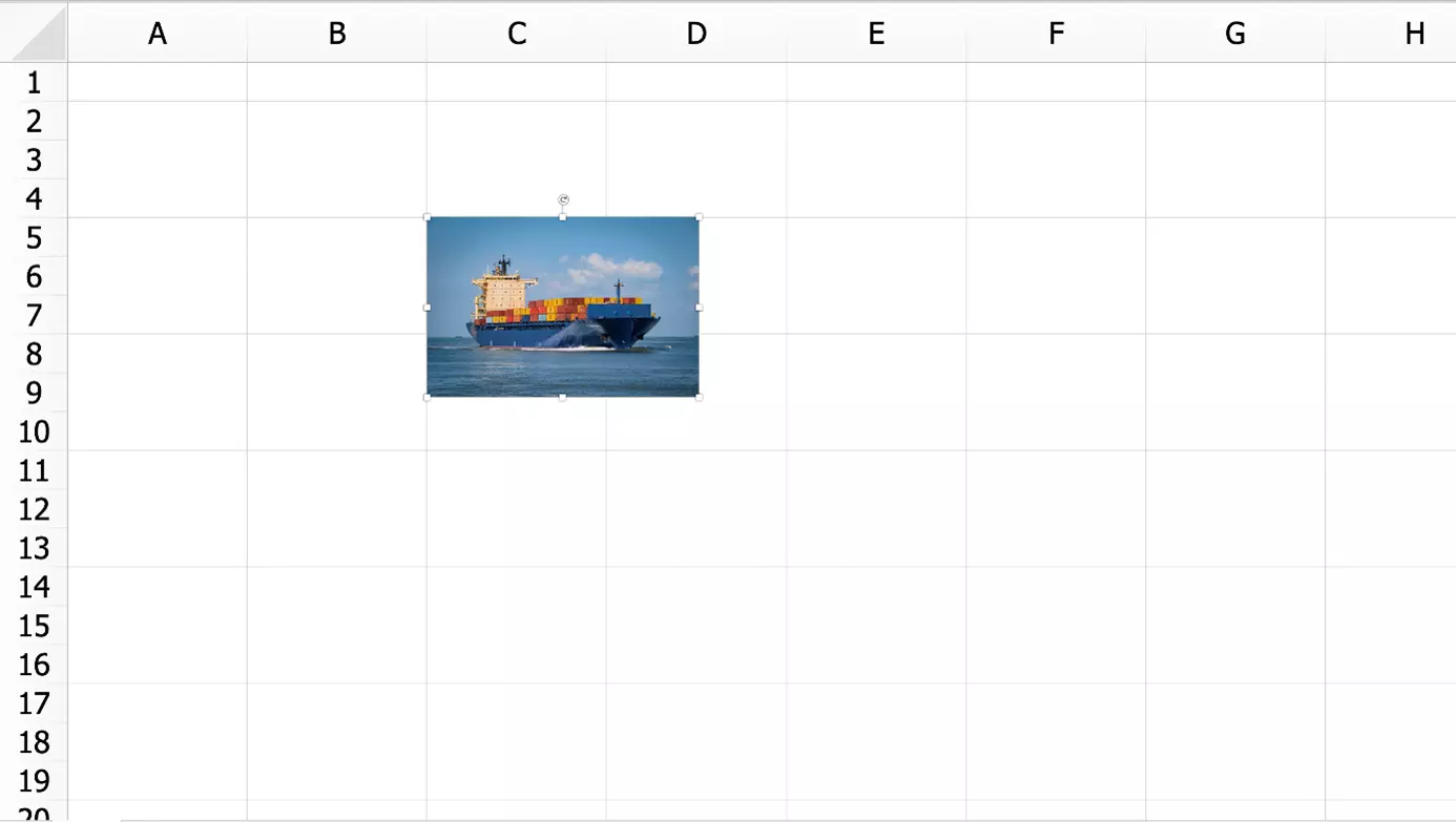 Image: Ajuster une image avec la souris dans Excel